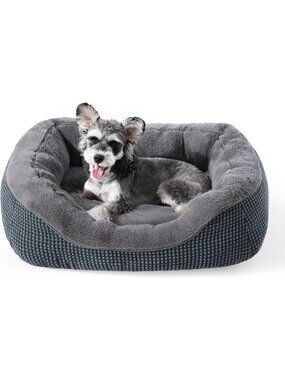 Cozy Orthopedic Small Dog & Cat Bed, Washable, Anti-Slip, Soft Calming Sleep (S)